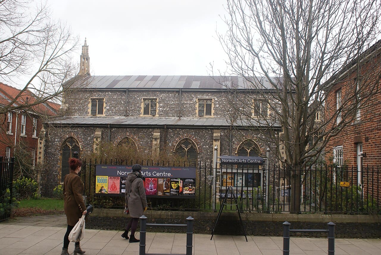 Norwich Arts Centre in a former flint church on St Benedict’s Street